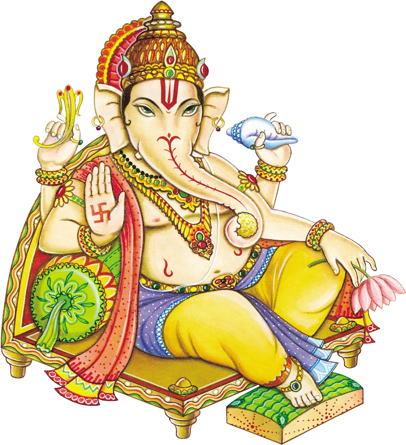 Ganesh Transparent Background - Sri Ganeshaya Namaha In Hindi Clipart (1455x1600), Png Download