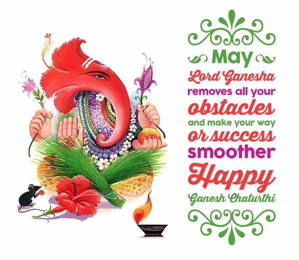 Ganesh Chaturthi Png Image - May Lord Ganesha Remove All Obstacles Clipart (597x519), Png Download