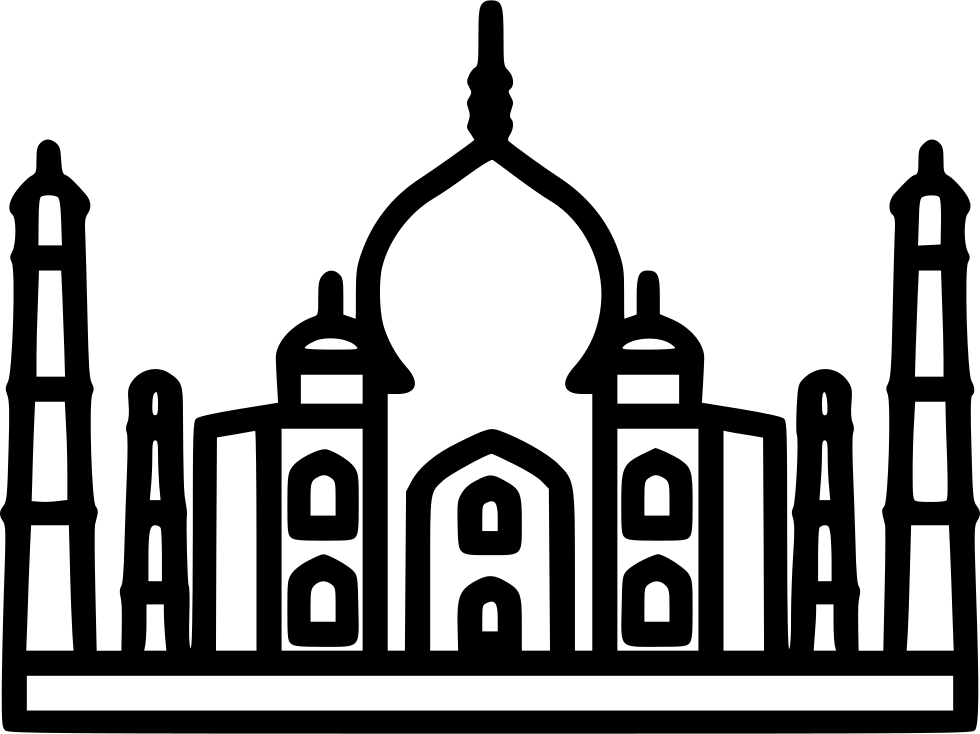 - Taj Mahal Png , Png Download - Taj Mahal Icon Png Clipart (980x734), Png Download