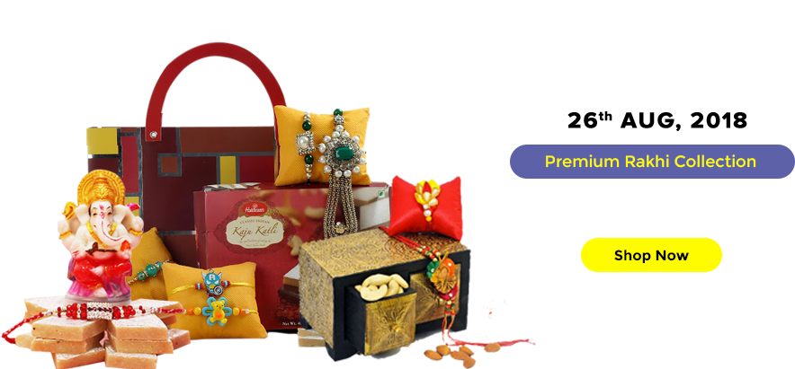 Premium Rakhi - Gift Wrapping Clipart (893x431), Png Download