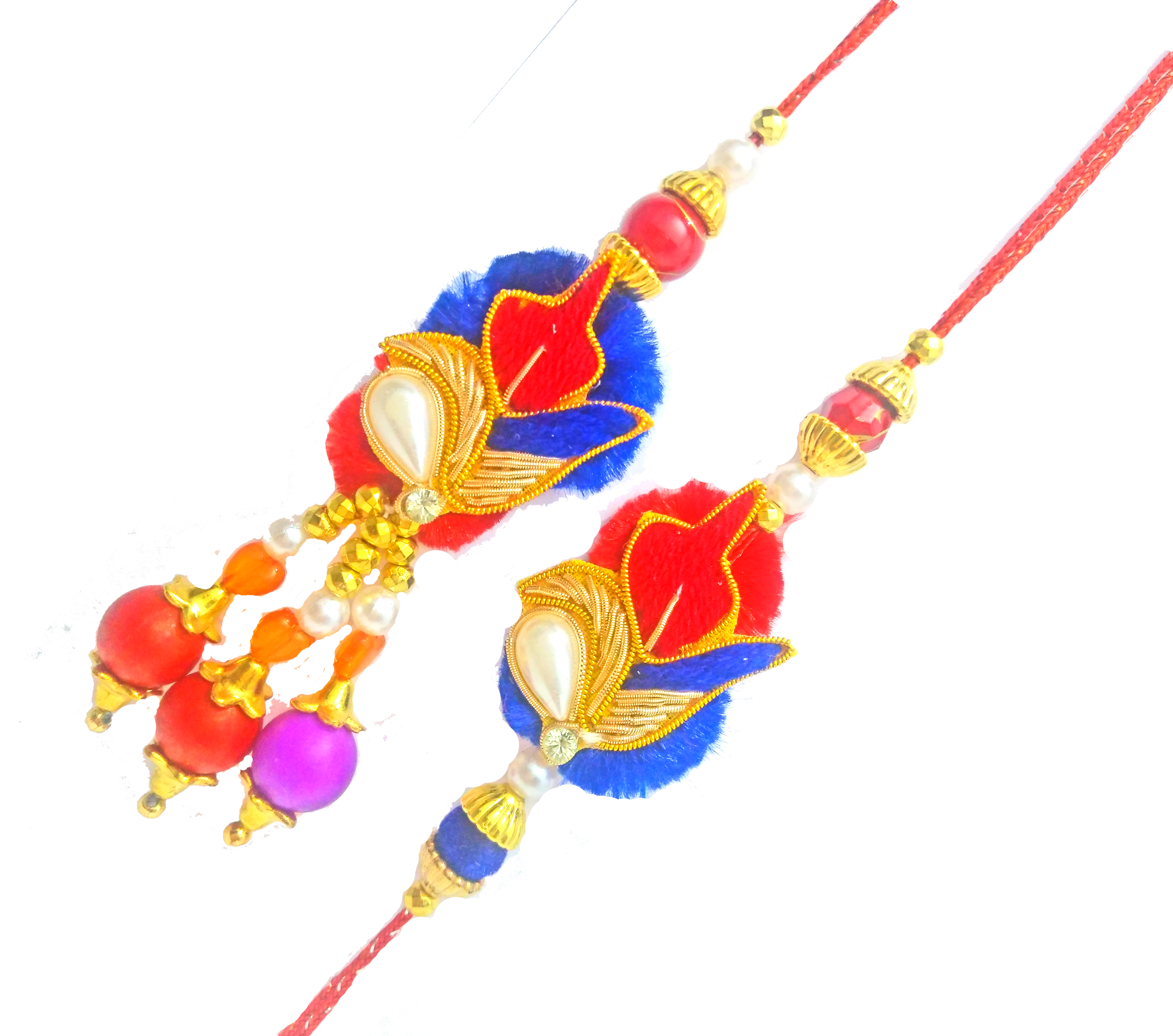 Rakhdi Elegant Yellow Alankar Rakhi - Necklace Clipart (4174x3687), Png Download