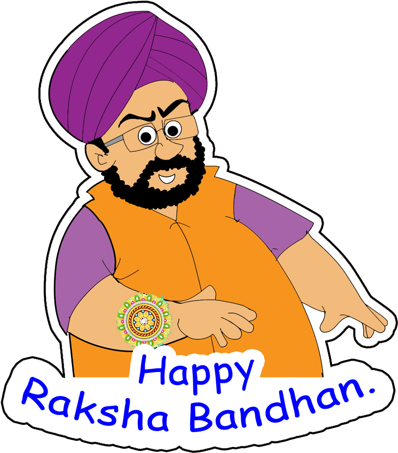 1 Download - Raksha Bandhan Sticker Png Clipart (945x1174), Png Download