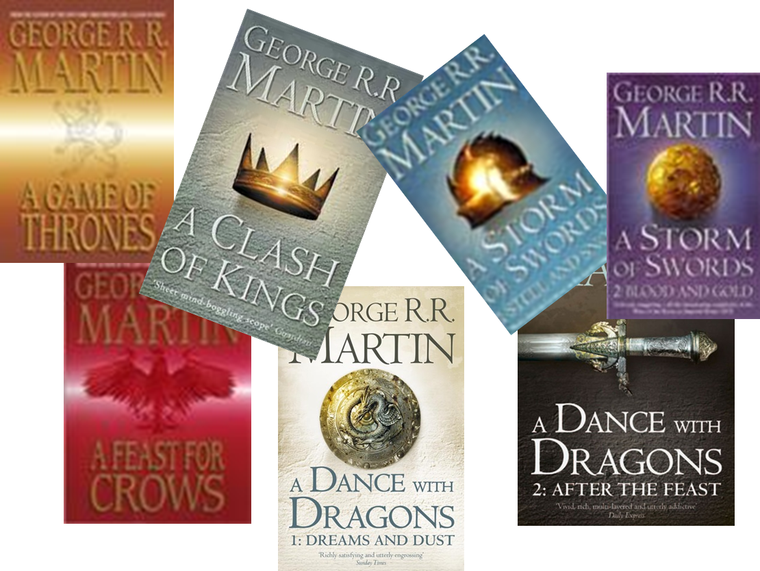 Song Of Ice And Fire Series Cover Images - Song Of Ice And Fire Png Clipart (1110x834), Png Download