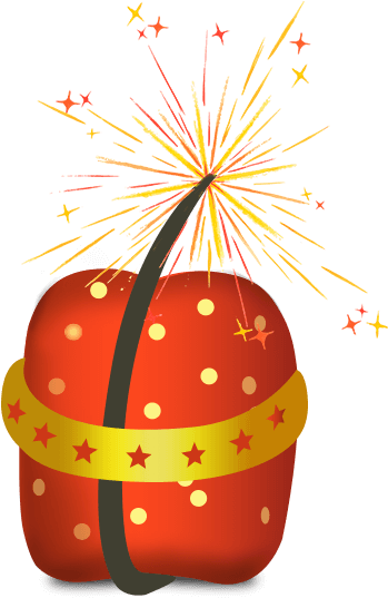 Crackers Png Elegant Rocket Bomb With Fireworks Ⓒ - Diwali Crackers Clipart Png Transparent Png (618x618), Png Download