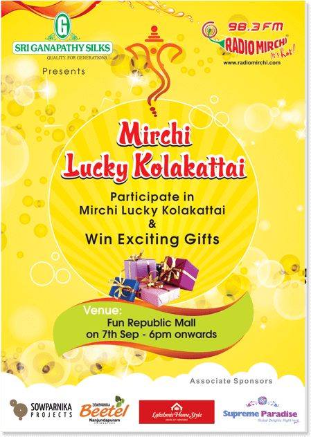 Mirchi Lucky Kolakattai - Poster Clipart (484x707), Png Download