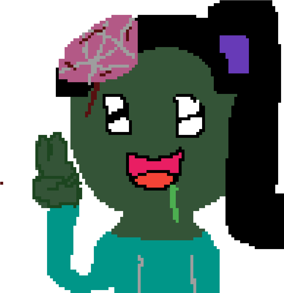 Zombie Girl - Cible Clipart (1200x1200), Png Download