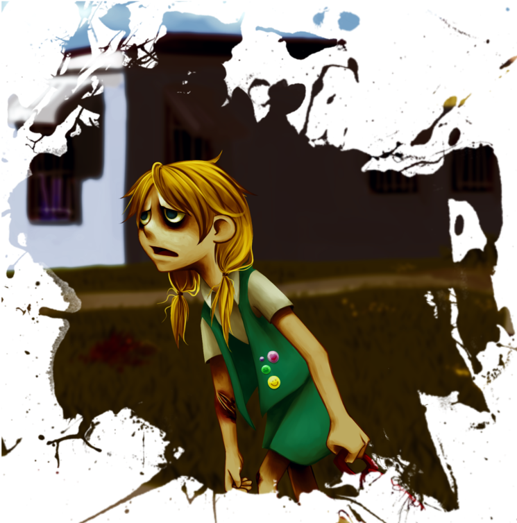 Zombie Girl 2 - Junio Clipart (820x820), Png Download