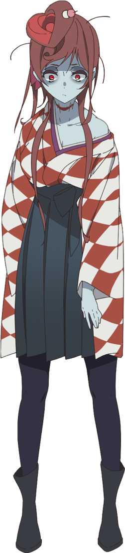 Anime Zombie, Best Zombie, Zombie Girl, Video Game - Zombieland Saga Yugiri Cosplay Clipart (573x1118), Png Download