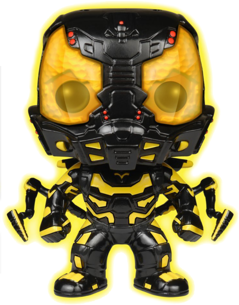 Yellowjacket Glow Us Exclusive Pop Vinyl [rs] Fun6203 - Funko Pop Ant Man Clipart (484x640), Png Download
