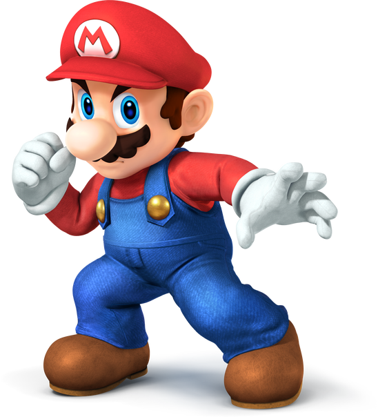 Mario Background Png Transparent Background - Mario Bros Super Smash Bros Clipart (548x604), Png Download