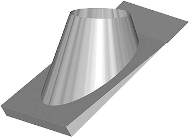 Icc Excel Chimney High Pitch Metal Roof Flashing Friendly - Icc Metal Roof Flashing Clipart (720x800), Png Download