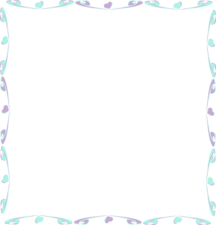 Blue Purple Border Color Computer Icons Clipart (720x750), Png Download