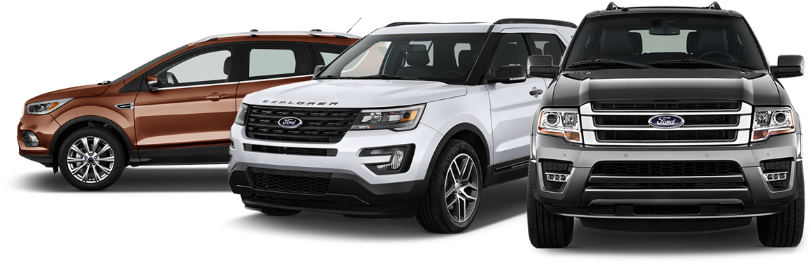2017 Ford Suv Line-up - Ford Suvs Clipart (1200x510), Png Download
