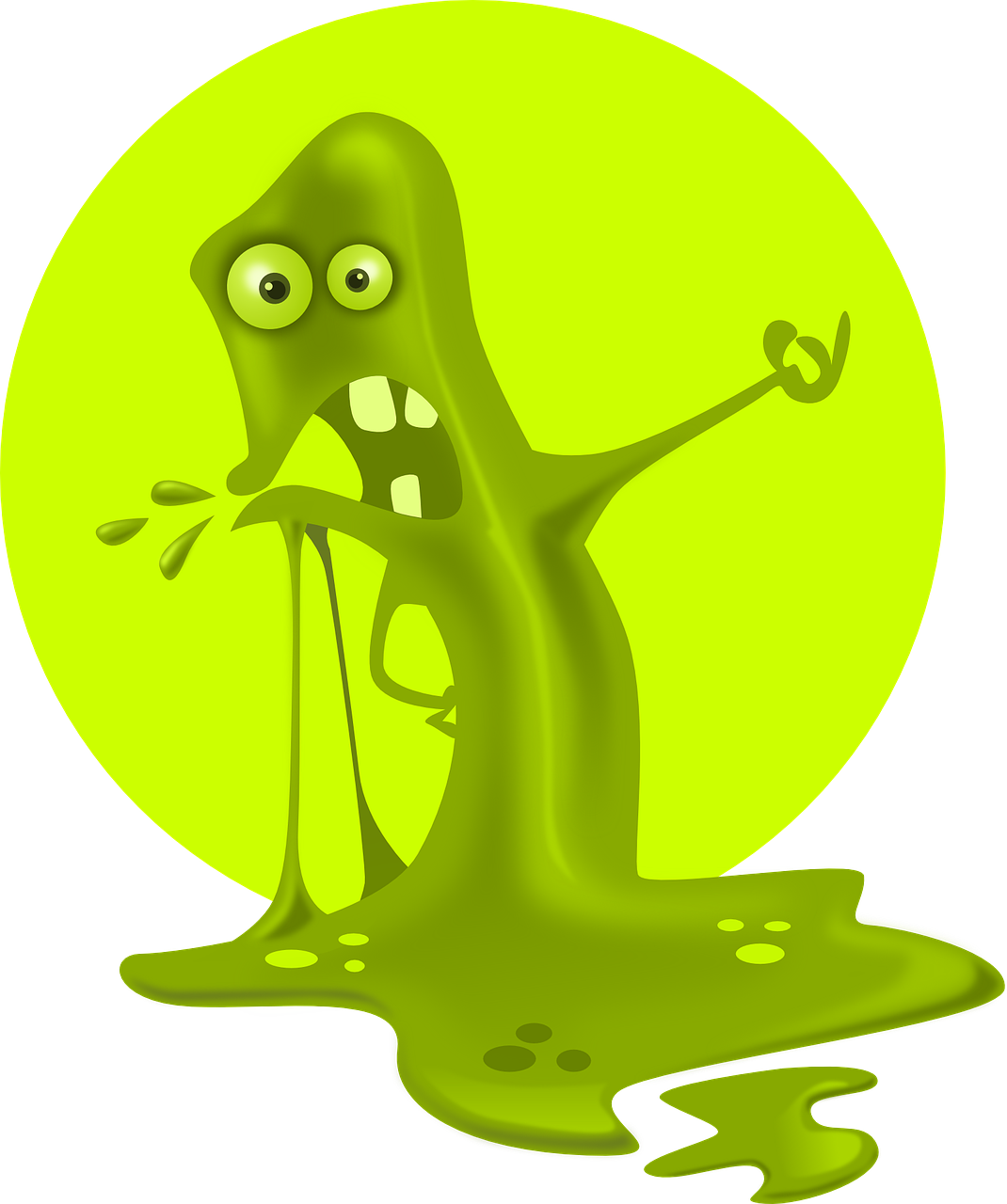 Fighting The Plaque Monster - Blob Clipart - Png Download (1068x1280), Png Download