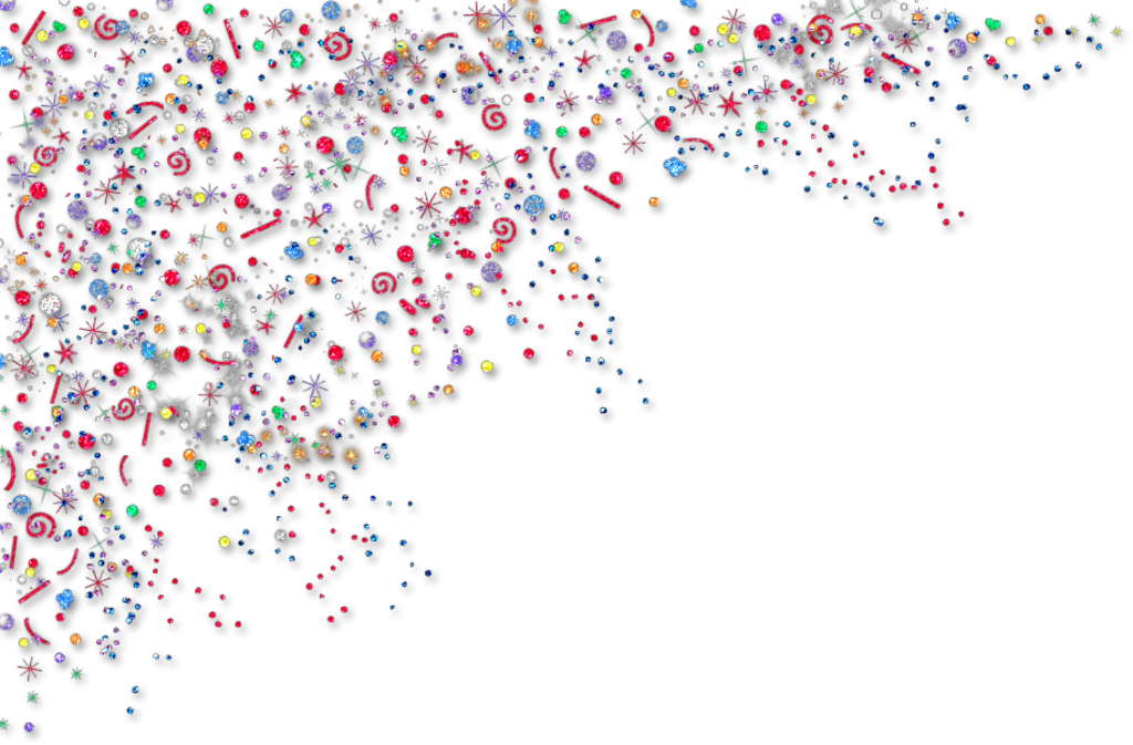 #ftestickers #corner #border #glitter #colorful - Glitter Corner Png Clipart (1024x673), Png Download