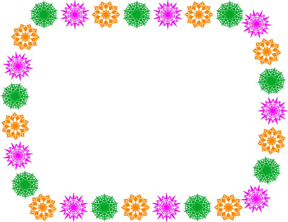 Free Stock Photos - Mothers Day Border Landscape Clipart (958x740), Png Download