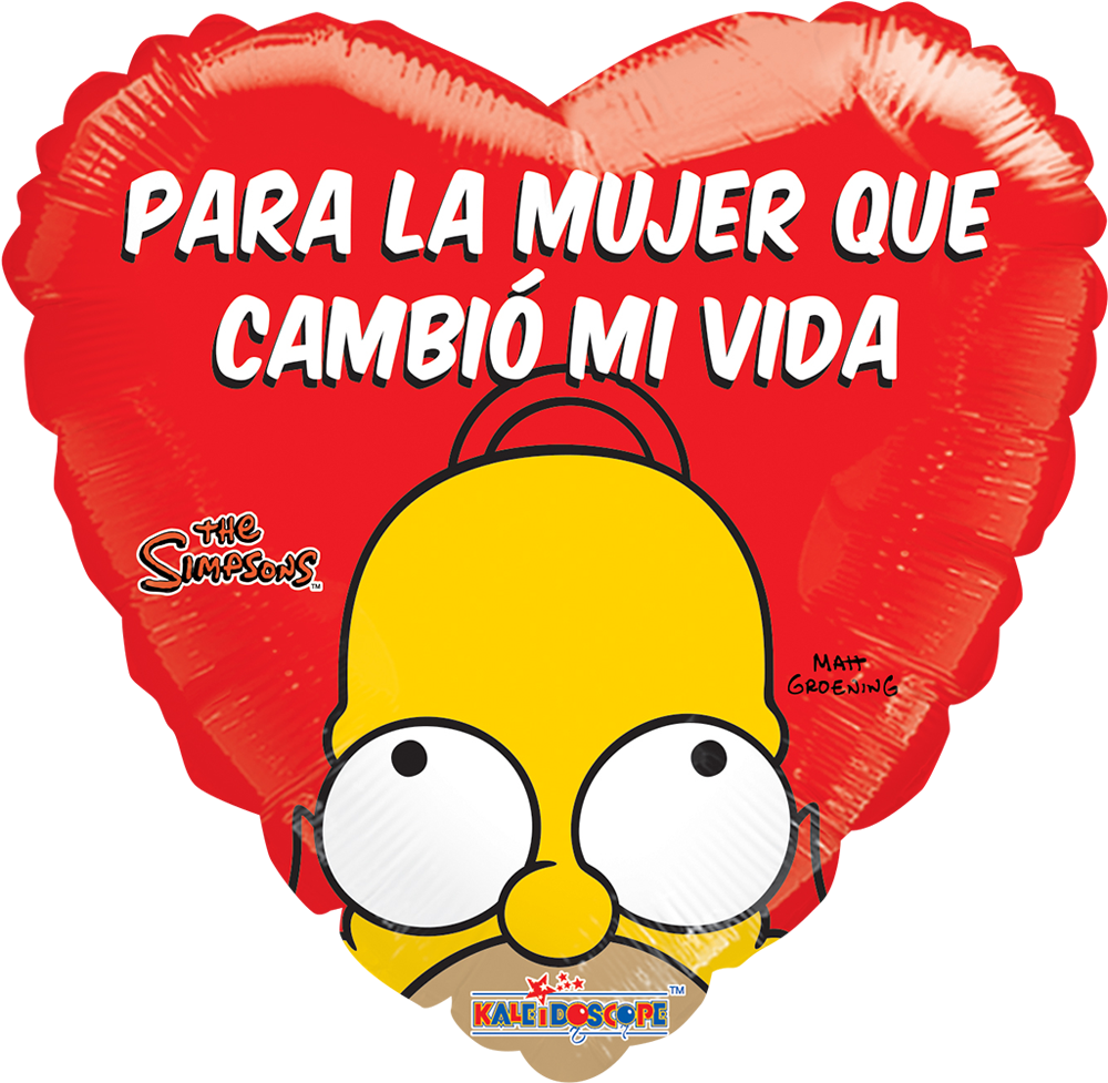 Homero Para La Mujer Que Cambio Mi Vida - Sweetheart Happy Valentines Day Love You Clipart (1000x1000), Png Download