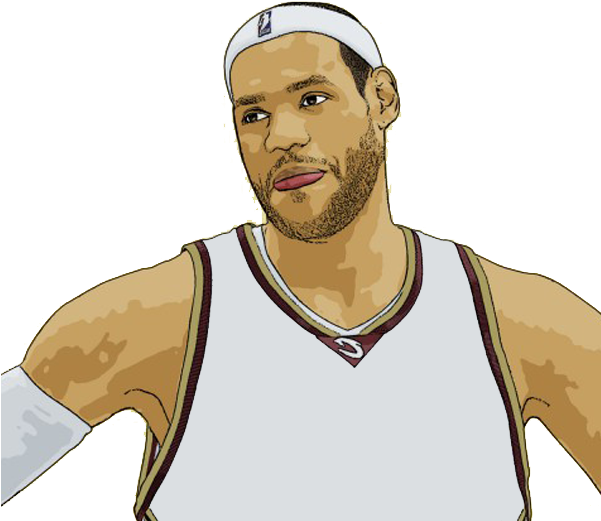 Lebron 2 Psd Vector Image Vectorhqcom - Clip Art Lebron James - Png Download (600x600), Png Download