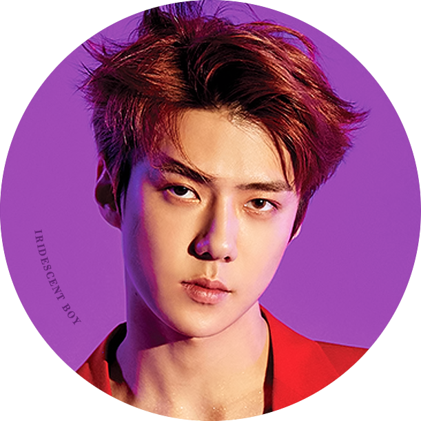 이리디센트 ❤ ×412 - Sehun Love Shot Clipart (611x611), Png Download