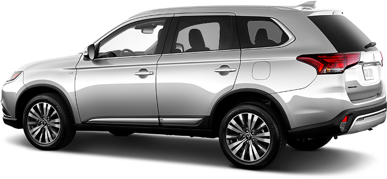 Alloy Silver Metallic 2019 Mitsubishi Outlander Exterior - Mitsubishi Outlander Crossover Clipart (940x460), Png Download