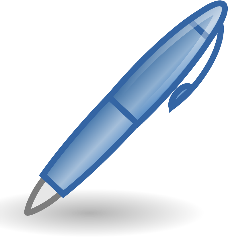 Picture Free Stock Pen Black And White Panda Free Images - Pen Clipart Transparent Background - Png Download (999x999), Png Download
