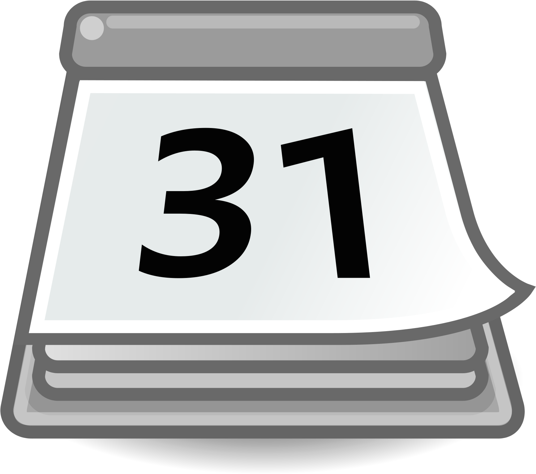 Calendar Tango Icon , Png Download - Calendar Icon Clipart (1733x1533), Png Download