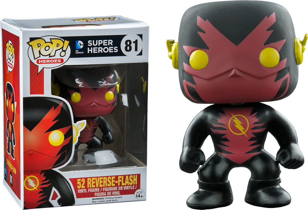 52 Reverse-flash - All Flash Funko Pops Clipart (1000x683), Png Download