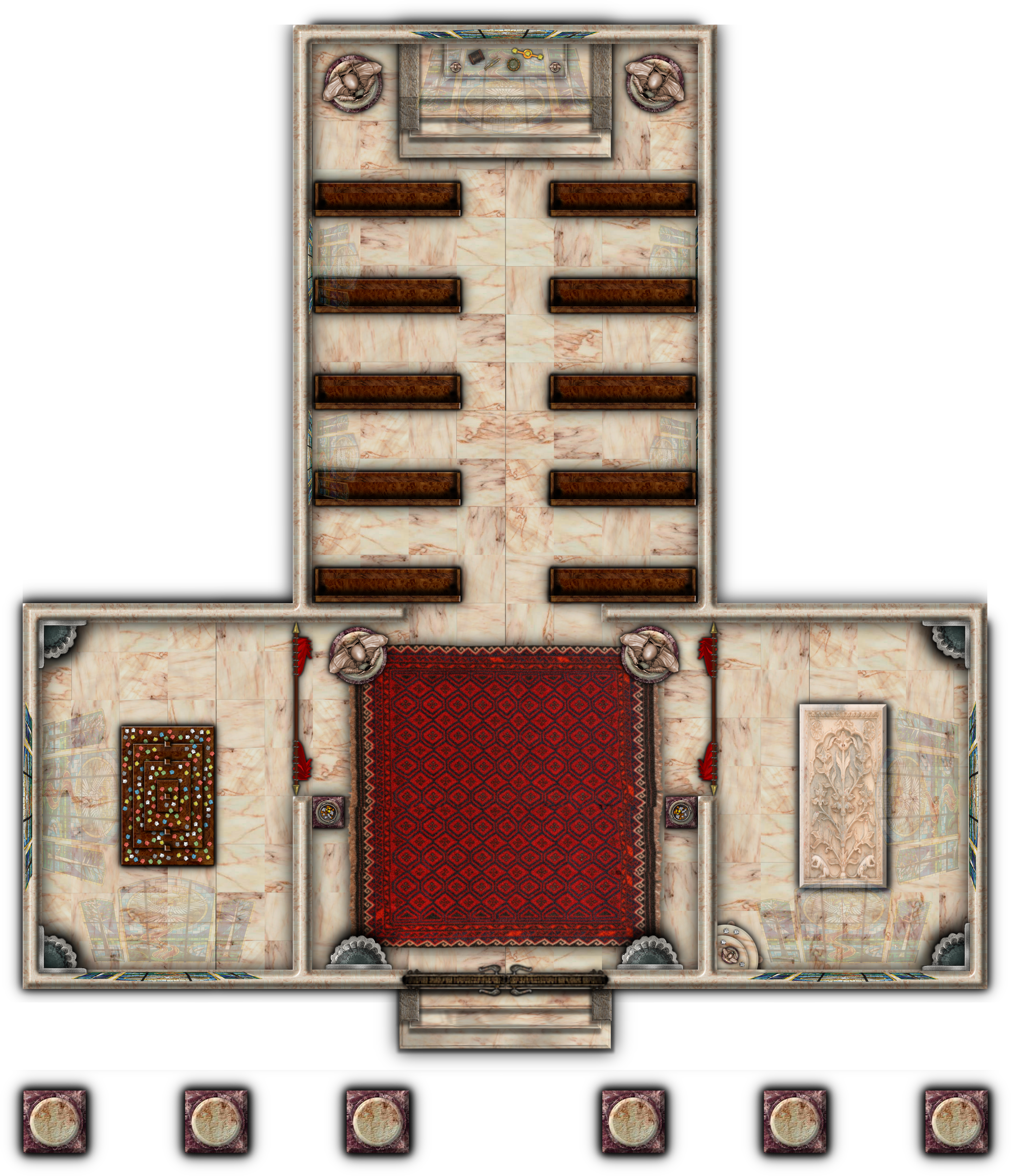 Temple - Floor Plan Clipart (2400x2600), Png Download
