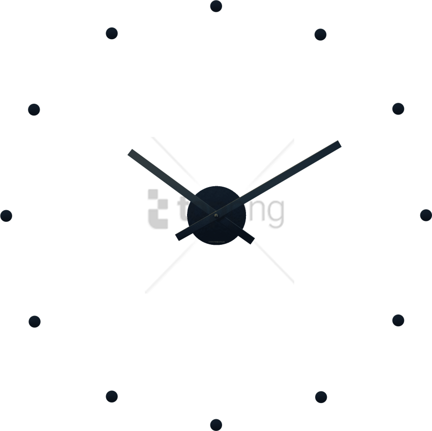 Free Png Hands Of The Clock Png Image With Transparent - Wall Clock Clipart (850x847), Png Download