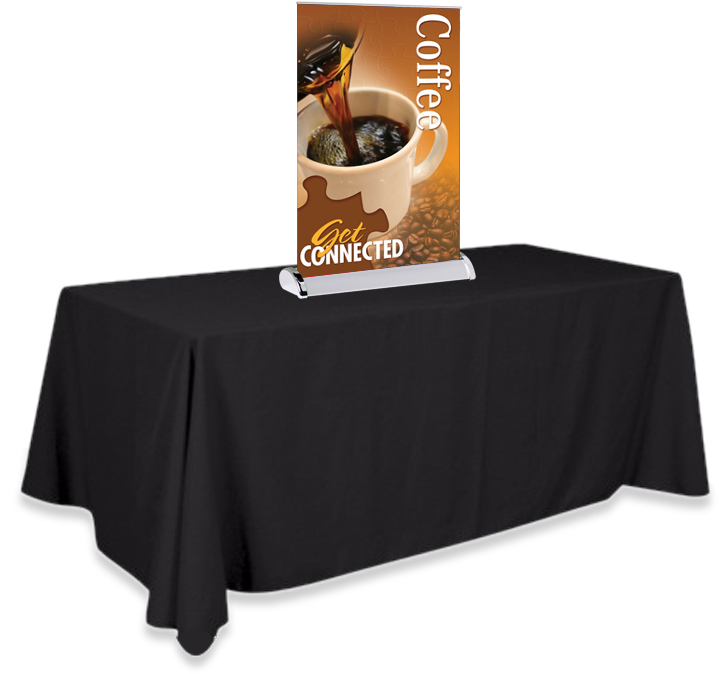 Table Top Mini Banner Stand With Graphics Features- - End Table Clipart (778x849), Png Download