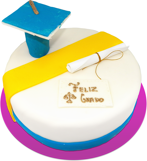 Torta Toga Y Birrete - Birthday Cake Clipart (572x626), Png Download
