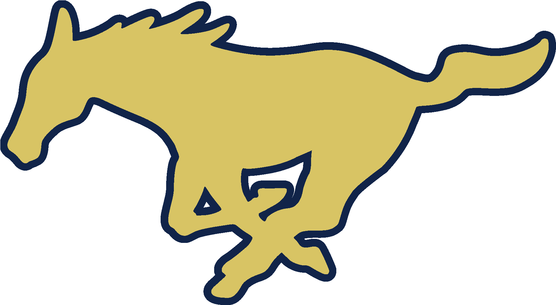 Fountain Central Mustangs Clipart (1806x1020), Png Download