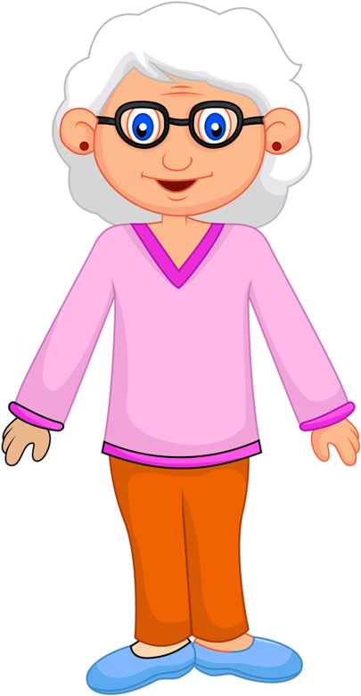 Яндекс - Фотки - Grandmother Standing Clipart - Png Download (418x800), Png Download