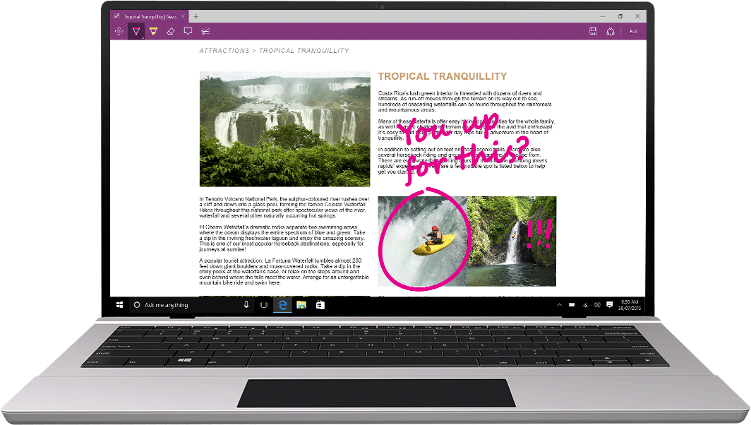 Microsoft Edge - Microsoft Edge On Laptop Clipart (1064x602), Png Download