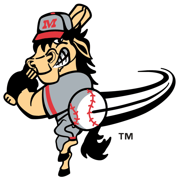 Billings Mustangs Logo - Cartoon Horse Playing Baseball Clipart (696x700), Png Download