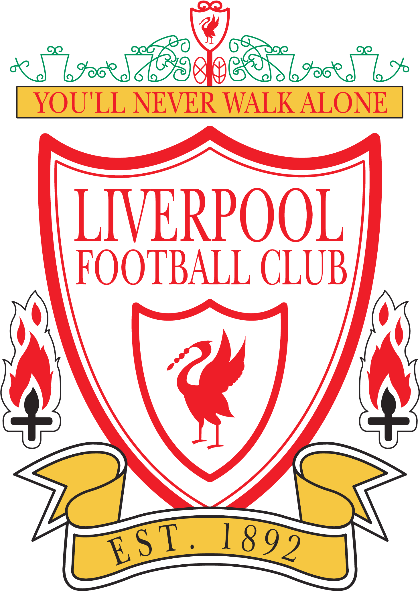 Liverpool Old Logo Clipart (3840x2160), Png Download
