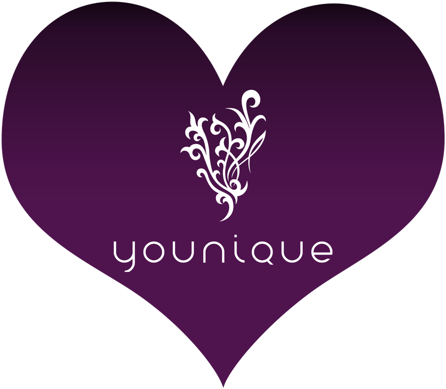 Younique Flourish Png - Younique Heart Logo Clipart (922x800), Png Download