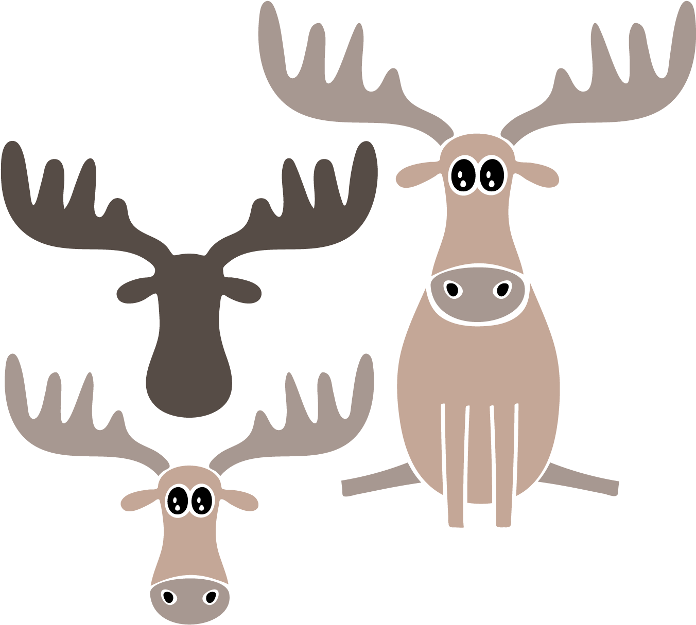 Free Svg Cut Files, Svg Files For Cricut, Diy Screen - Antler Clipart (1800x1800), Png Download