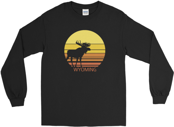 Wyoming Sun Moose - Shirt Clipart (600x600), Png Download