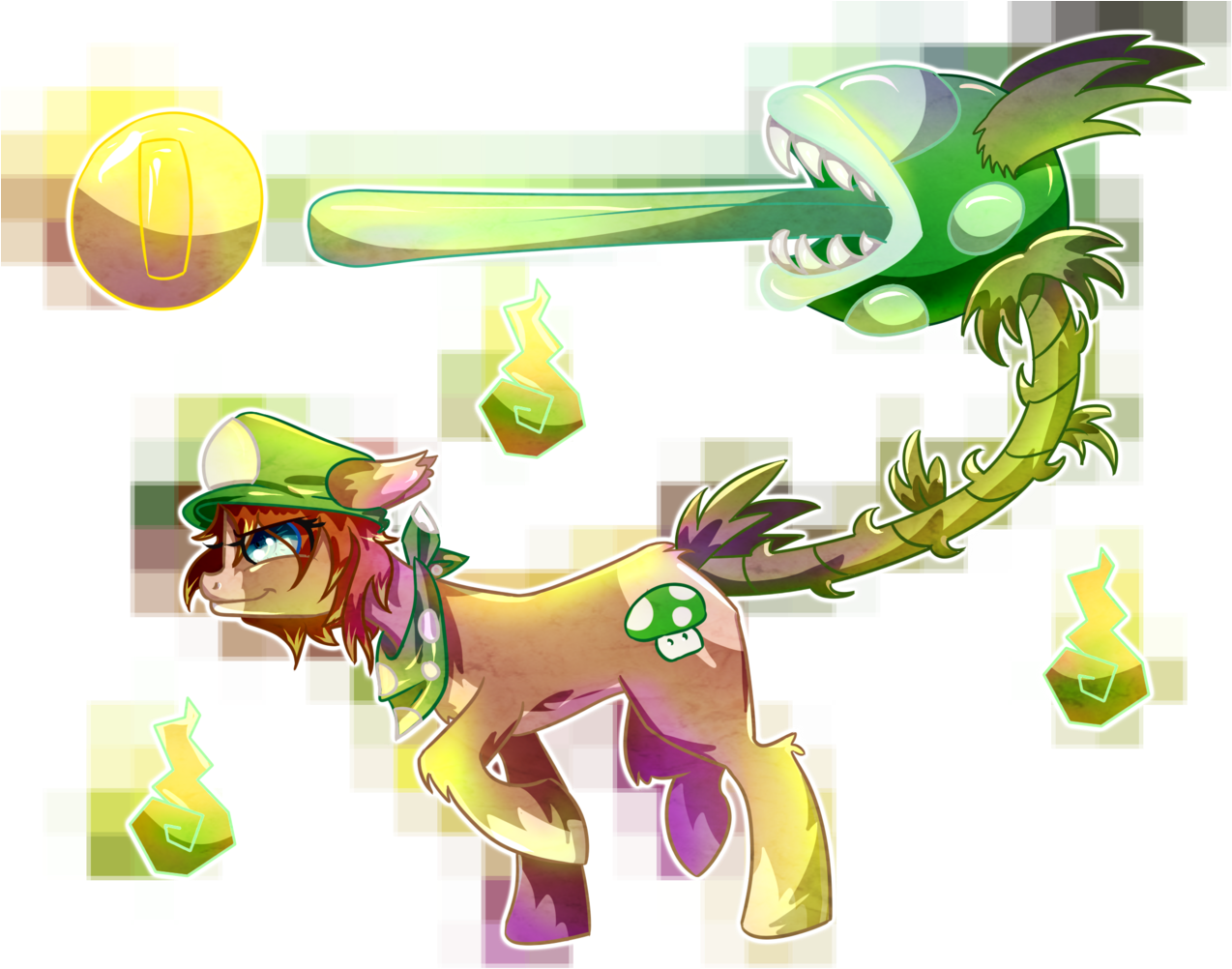 Luigi Hat Png - Cartoon Clipart (1280x1017), Png Download