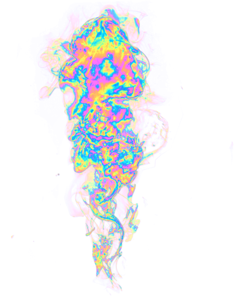 #smoke #steam #holo #holographic #colorful #rainbow - Map Clipart (1024x1024), Png Download