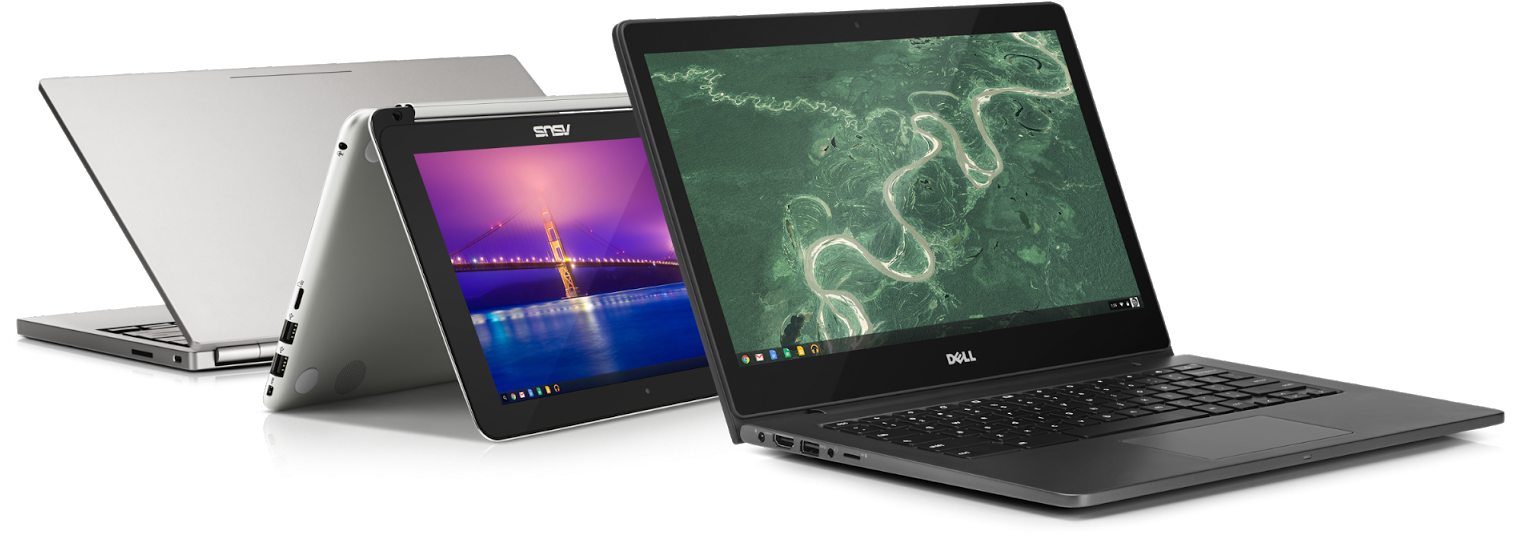 Single Sign-on And Support For Legacy Apps Mean Chromebooks - Google Dell Clipart (1600x644), Png Download