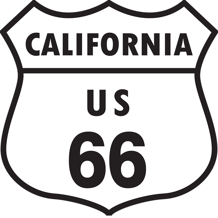 Freeway Clipart Interstate Sign - California Clipart - Png Download (720x720), Png Download
