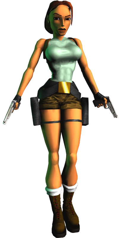 Tomb Raider Lara Croft Png Image Background - Tomb Raider Classic Lara Clipart (500x864), Png Download
