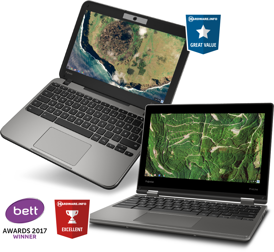 Award Winner - Prowise Chromebook Clipart (1042x959), Png Download