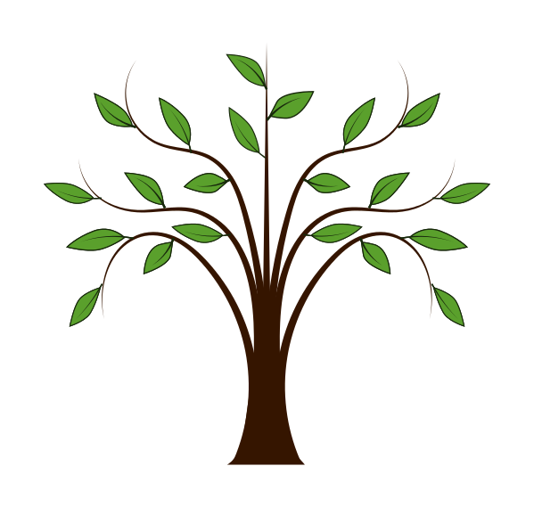 Sunday, January 24, 2016 - Tree With Leaves Cartoon Clipart (599x569), Png Download