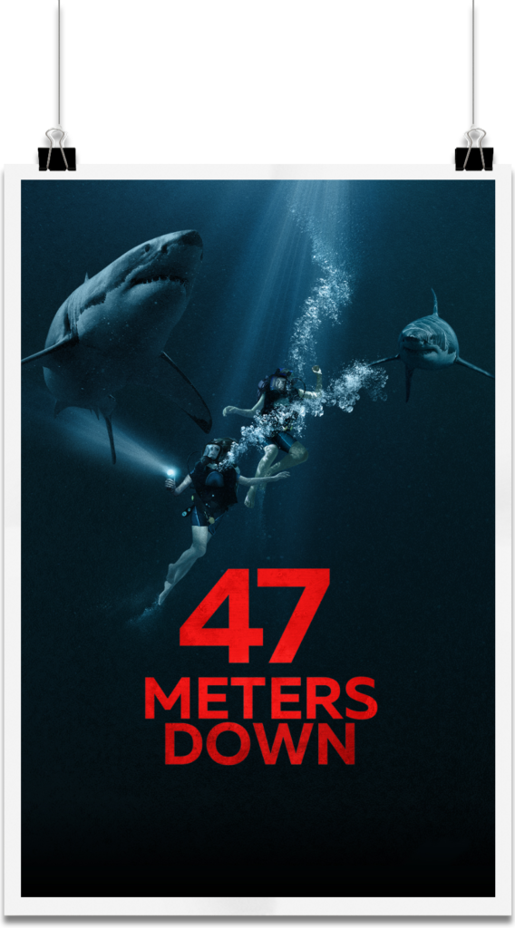 47 Meters Down Is A 2017 Drama/horror Film Directed Poster Clipart