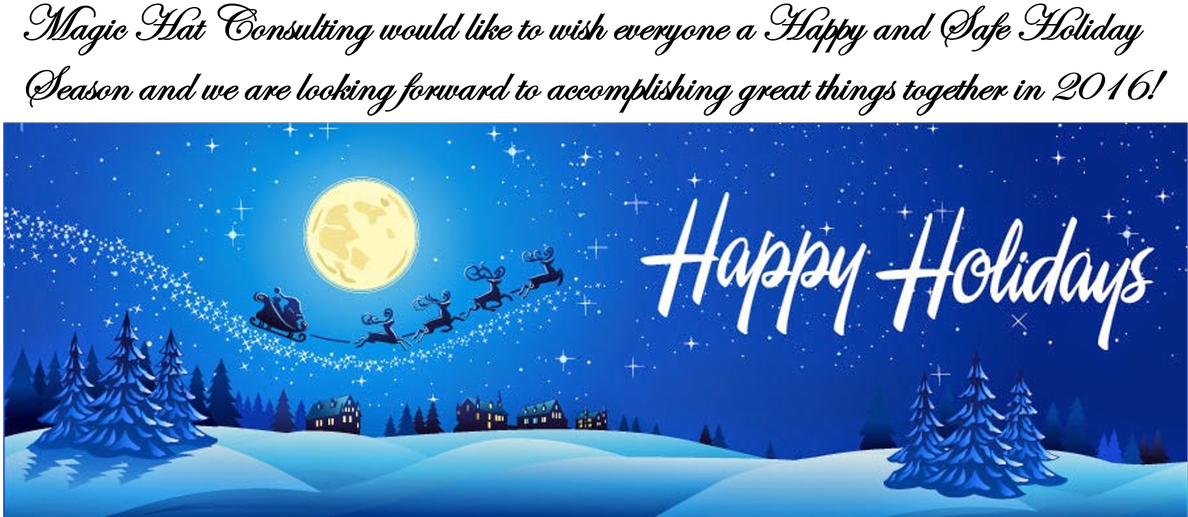 Magic Hat Consulting Followed - Christmas Card Clipart (1200x536), Png Download
