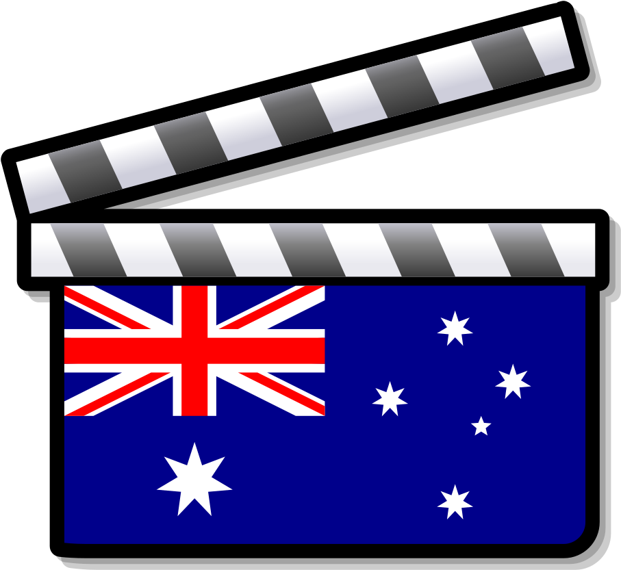 Australia Film Clapperboard - Flag Of Australia Clipart (1024x1024), Png Download