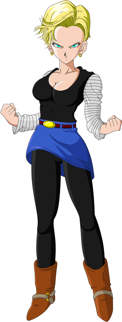 Dragon Ball Z By Scottishsocialist - Dragon Ball Android 18 Png Clipart (710x1126), Png Download